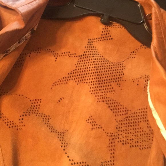 Roberto cavalli cognac leather coat - Picture 4 of 8